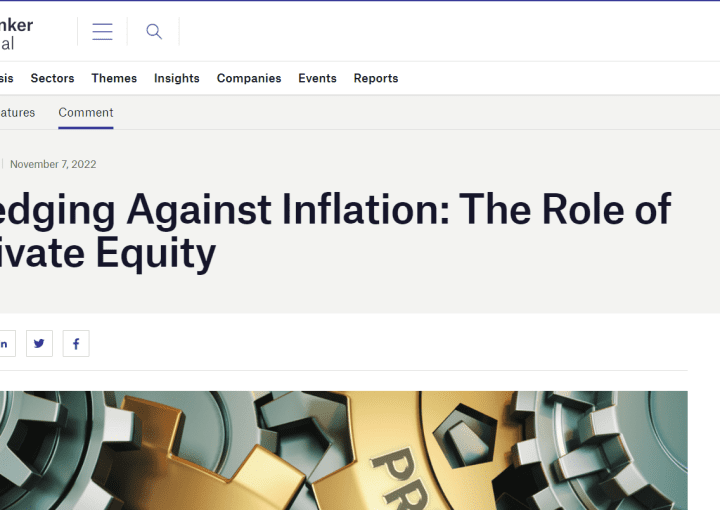 Anna Barath, Bite's Head of Fund Investments, writes on the role of private equity in an inflationary environment for Private Banker International. 