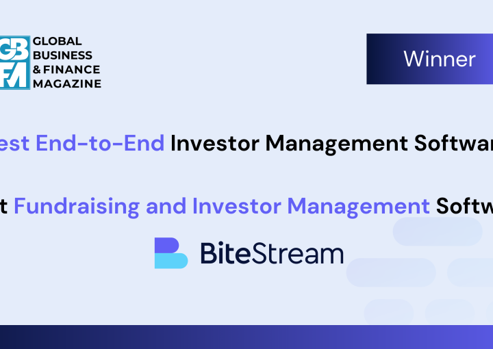 Bite wins two awards from Global Business and Finance Magazine; Best End-to-End Investor Management Software & Best Fundraising and Investor Management Software