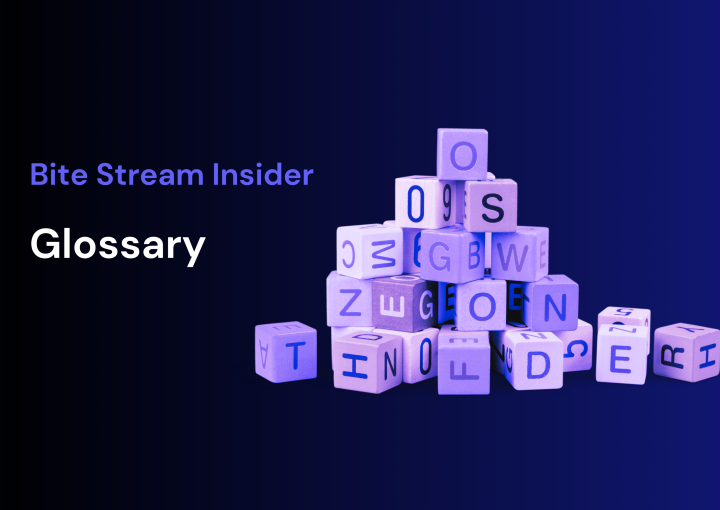 Bite Stream Insider - Glossary - image with letters