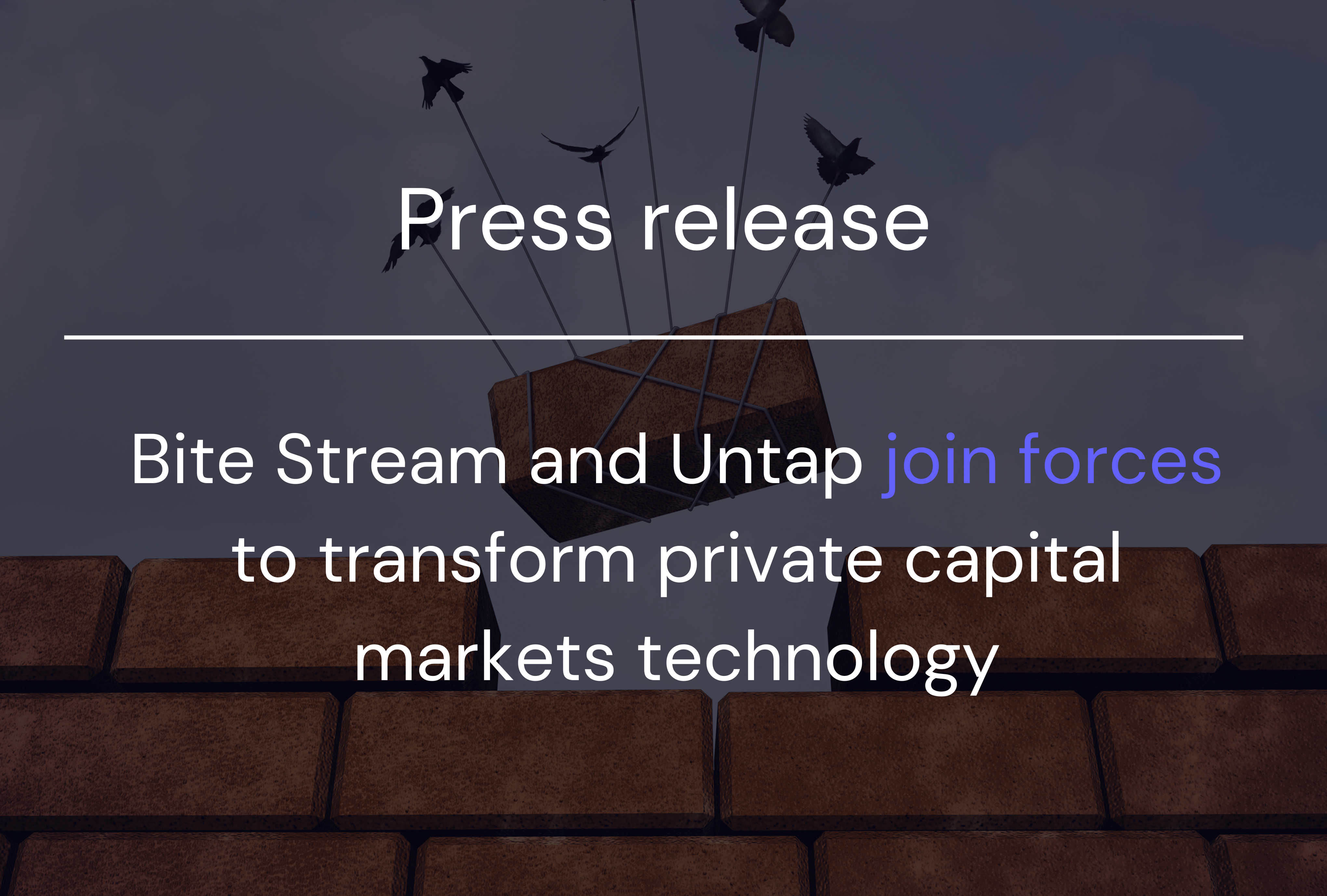 Bite Stream and Untap have merged to create Bite Stream+, a next-generation platform that simplifies fund management from start to finish. By bringing together expertise in fundraising, investor management, and portfolio reporting, the partnership delivers a smarter, more efficient way for asset managers to operate, removing complexity and enhancing transparency.