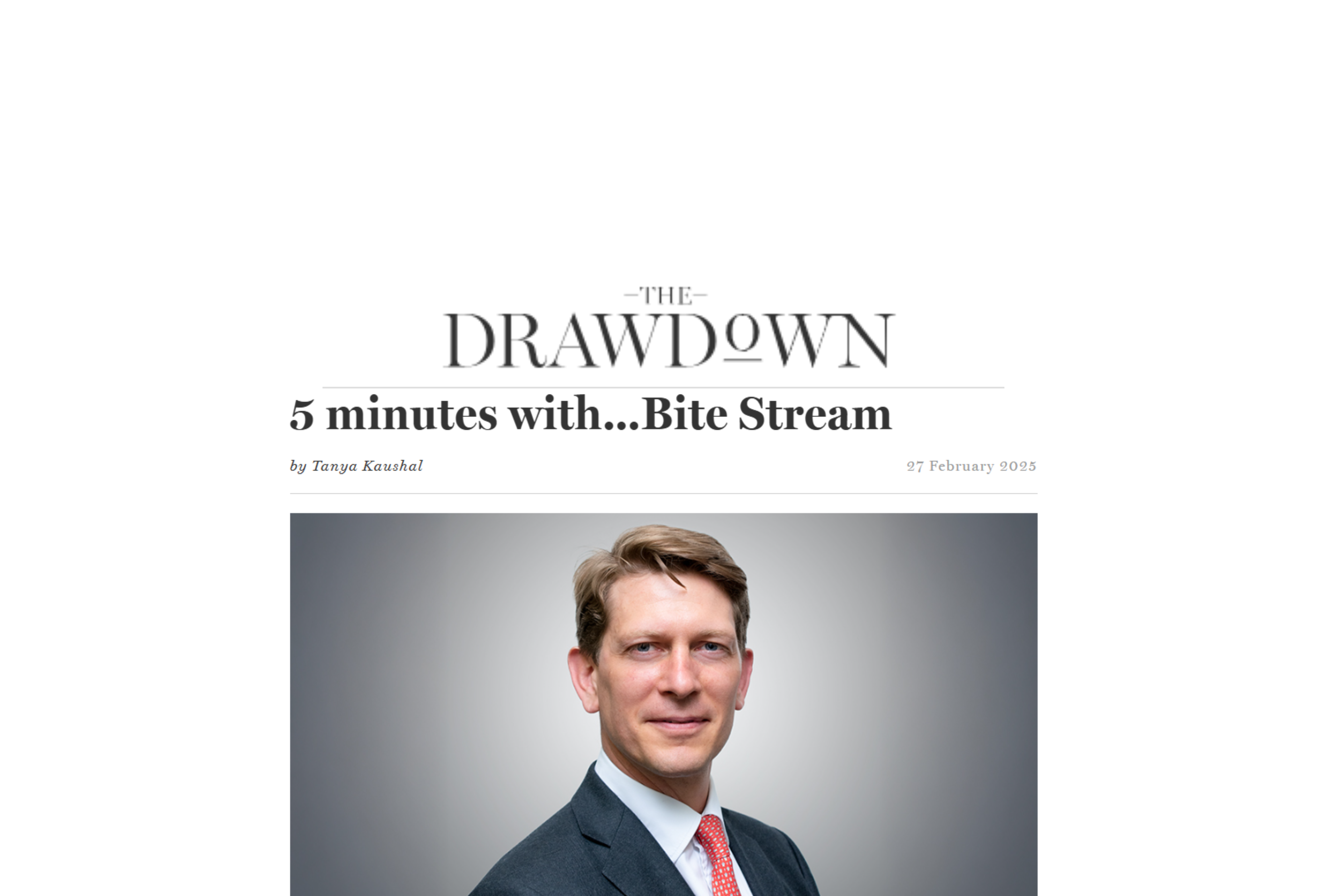 The Drawdown - 5 minutes with... Bite Stream