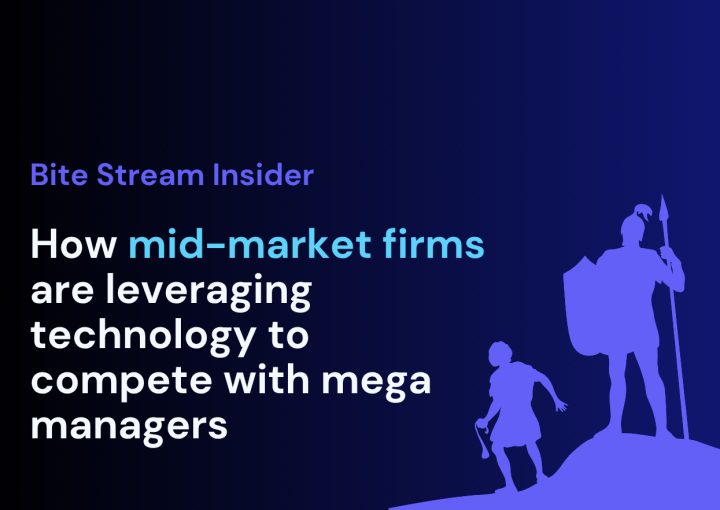 Bite Stream Insider How mid-market firms are leveraging technology to complete with mega managers