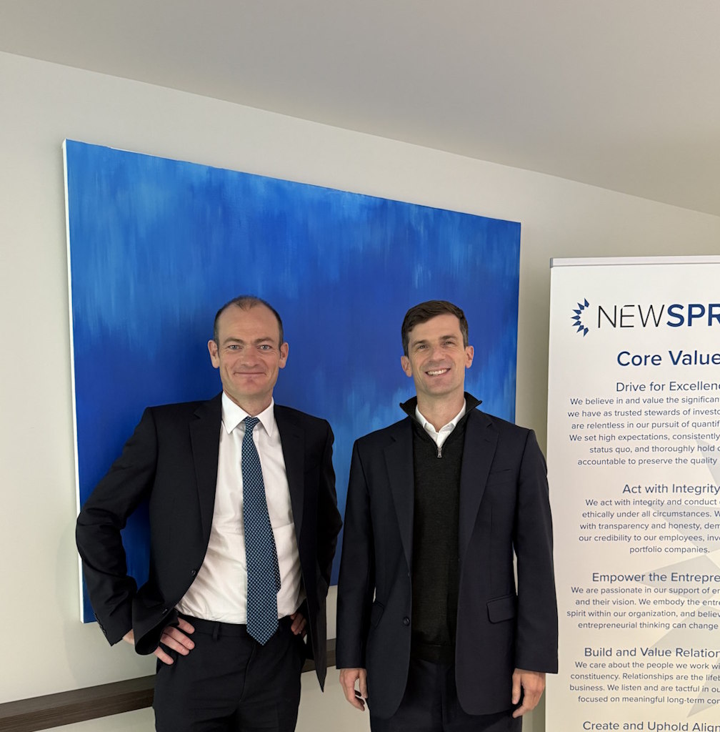 Bite Investments' co-founders William Rudebeck and Henry Talbot Ponsonby at the NewSpring offices after securing $25 million in funding.